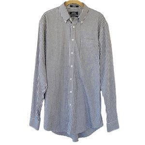 Nordstrom Men's Shop Traditional Fit Black and White Check Button Down S…